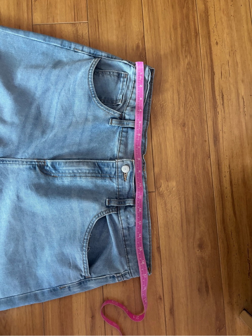 High-Rise Baggy Wide Leg Jeans Old Navy Women’s Size 20 Plus Faded Blue Y2K - Picture 10 of 13